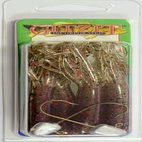Gitzit 1 2 Оригинална мазнина Gitzit Tube Soft Bait Fishing Lure, Red Fleck, Count, 94210