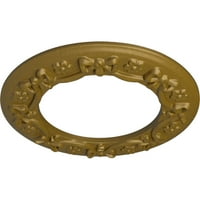 Екена мелница 1 4 од 1 2 ИД 7 8 п панделка с панделка таван медальон, ръчно рисувано злато
