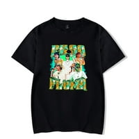 Peso Pluma Merch Rapper Hiphop тениска Doble P tee жени мъже лято къси ръкави улични дрехи
