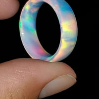 Прост цветен пръстен Акрилен пръстен Персонализирани аксесоари за жени