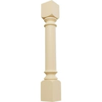 Ekena Millwork 5 W 5 D 1 2 H Традиционна колона на шкафа (горен блок: 6
