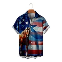 4 юли Ден на независимостта САЩ Съединени щати Менген тениска с къс ръкав за мъжки възрастни деца удобна блуза за печат на независимост