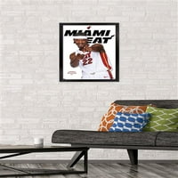 Miami Heat - Стенни плакат на Jimmy Butler Series, 14.725 22.375 рамка
