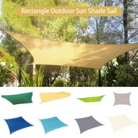 Hesroicy Rectangle Sun Shade Sail-устойчив на сълза, устойчив на ръжда и водоустойчив с трайни въжета и устойчивост на UV за кутии