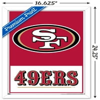 SAN FRANCISCO 49ers - Плакат за стена на лого, 14.725 22.375