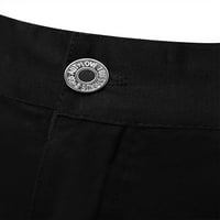 Уникални изгодни Мъжки джобове кръпка катарама цип готически пънк рок панталони