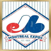 Montreal Expos - Retro Logo Stall Poster, 14.725 22.375