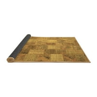 Ahgly Company Indoor Rectangle PackWork Brown Renectional Area Rugs, 5 '8'