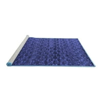 Ahgly Company Machine ПРОЧАВАНЕ НА РАЗДАДИНА РЕЗЮМЕ Сини съвременни килими, 5 '8'