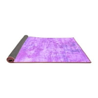 Ahgly Company вътрешен правоъгълник ориенталски лилави килими за индустриална зона, 7 '10'