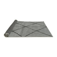 Ahgly Company Indoor Square Solid Grey Modern Area Rugs, 8 'квадрат