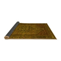 Ahgly Company Indoor Rectangle Персийски жълти традиционни килими, 4 '6'