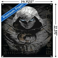Marvel Moon Knight - Плакат за стена отблизо с бутални щифтове, 14.725 22.375