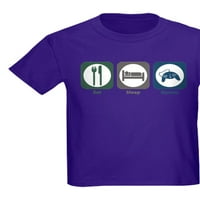 Cafepress - Яжте тениска за сън за сън - тъмна тениска деца xs -xl