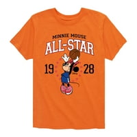 Disney - Minnie All - Thddler and Youth Graphic тениска с къс ръкав