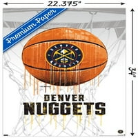 Денвър Нъгетс - Дрип Баскетбол Стена Плакат, 22.375 34