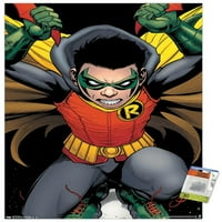 Комикси - Робин - Плакат за стена на Дамян Уейн с бутални щифтове, 22.375 34