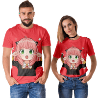 Японски аниме шпионски семейство kawaii anya forger 3d щампа деца тениска лятна мода ежедневна тениска момче момиче унизинг детски