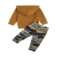 Комплект дрехи за бебета за бебета динозавър за суичър Топ панталони за джогинг есен зимен анцуг облекло 0m-4y