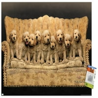 Кийт Кимбърлин - Кученца - Плакат за стена на дивана с бутални щифтове, 22.375 34