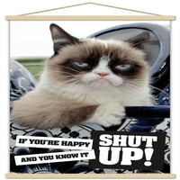 Гръмна котка - затворете стенен плакат с бутални щифтове, 22.375 34