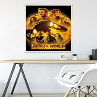 Jurassic World: Dominion - Group One Shint Poster с магнитна рамка, 22.375 34