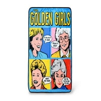 Златни момичета Поп-арт хвърляне на одеяло