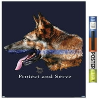 Джим Болдуин - Protect & Serve Wall Poster, 22.375 34