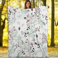 Одеяло фланелен цвят печат по-топъл комфорт ултра меко комфортно винтидж одеяло за диван жени мъже размери подаръци