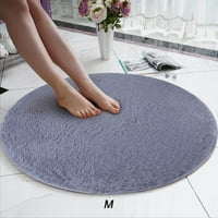 Мек коралов кадифе за кръгъл килим анти-скосен заряд килим вана хол за килим за килим
